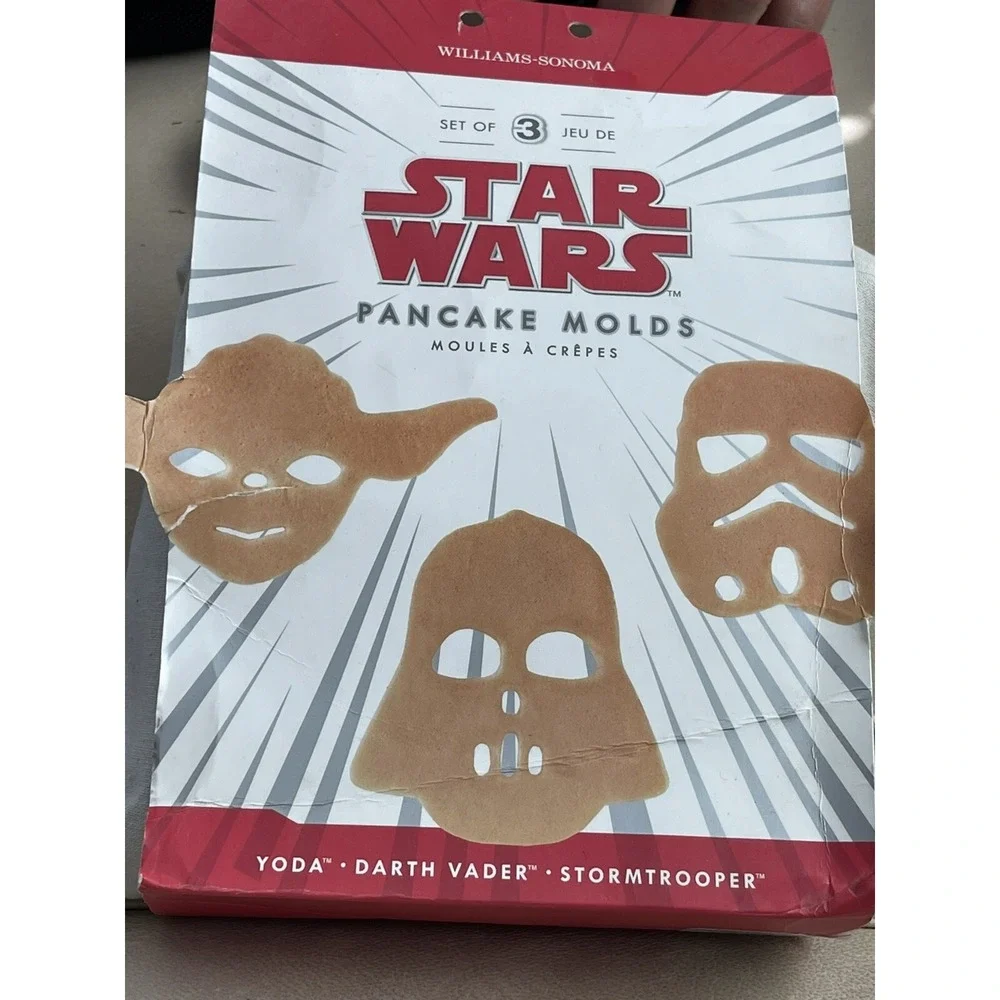 Williams Sonoma Star Wars Pancake Molds Faces Yoda Darth Vader‎ Stormtrooper